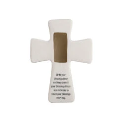 Roman All Things Through Christ Porcelain Prayer Cross -Hallmark Shop All Things Through Christ Porcelain Prayer Cross 223621 03