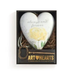 Demdaco Always & Forever Art Heart With Key Stand -Hallmark Shop Always Forever Heart Sculpture With Key 1003480432 04