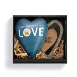Demdaco All You Need Is Love Art Heart Keeper For Pet -Hallmark Shop Art Heart Resin and Metal Trinket Dish for Pet 1003480382 03