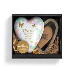 Demdaco With All My Heart Art Heart Keeper Trinket Box -Hallmark Shop Art Heart Resin and Metal Trinket Dish 1003480437 03