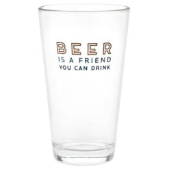 Hallmark Beer Is A Friend Pint Glass, 16 Oz.