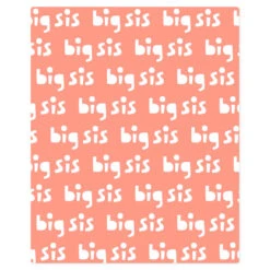 Hallmark Big Sis Fleece Blanket, 50x60 -Hallmark Shop Big Sis Fleece Blanket 1BBY4845 03