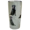E&S Pets Black Labrador Stainless Steel Tumbler, 20 Oz. -Hallmark Shop Black Labrador Dogs on Gray Stainless Steel Tumbler 11521 01