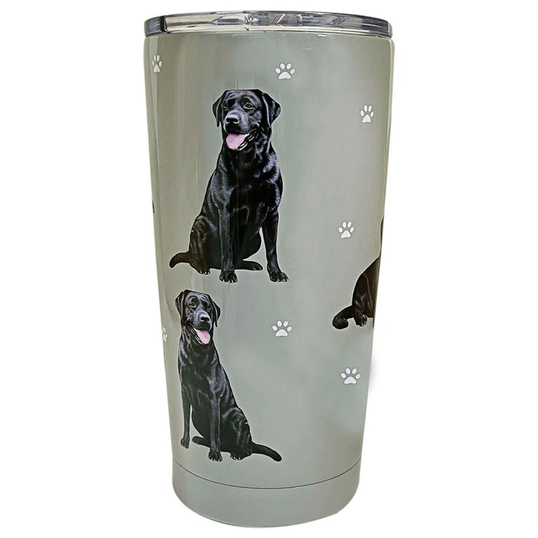 E&S Pets Black Labrador Stainless Steel Tumbler, 20 Oz. 1 E&S Pets Black Labrador Stainless Steel Tumbler, 20 Oz.