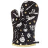 Hallmark Harry Potter™ Magical Icons Oven Mitt -Hallmark Shop Black Oven Mitt With Harry Potter Icons Design 1HPO1102 01