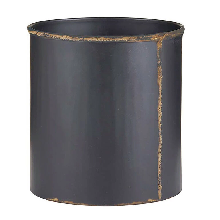 Black Recycled Iron And Brass Crock 1 Black Recycled Iron And Brass Crock