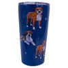 E&S Pets Boxer Stainless Steel Tumbler, 20 Oz. -Hallmark Shop Boxers on Blue Stainless Steel Tumbler 1156 01
