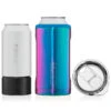 BruMate Rainbow Titanium Stainless Steel 3-in-1 Can Cooler, 12/16 Oz. 3 BruMate Rainbow Titanium Stainless Steel 3-in-1 Can Cooler, 12/16 Oz. -Hallmark Shop Bright Rainbow 3in1 Can Cooler HT16ELE 01