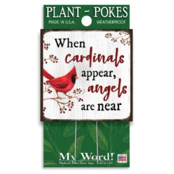 My Word! Cardinal Plant Poke Accent Sign -Hallmark Shop Cardinal Plant Accent Sign 77801 02