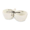 Mud Pie Double Dip Bowl And Spreader, Set Of 2 -Hallmark Shop Ceramic Double Dip Bowl and Spreader Set 48500093 01