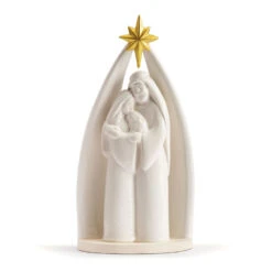 Ceramic Holy Family Figurine, 10"
