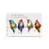 Demdaco Hummers On A Wire Ceramic Quote Block, 6x4 -Hallmark Shop Colorful Hummingbirds Illustration on Ceramic Block 1004610091 01