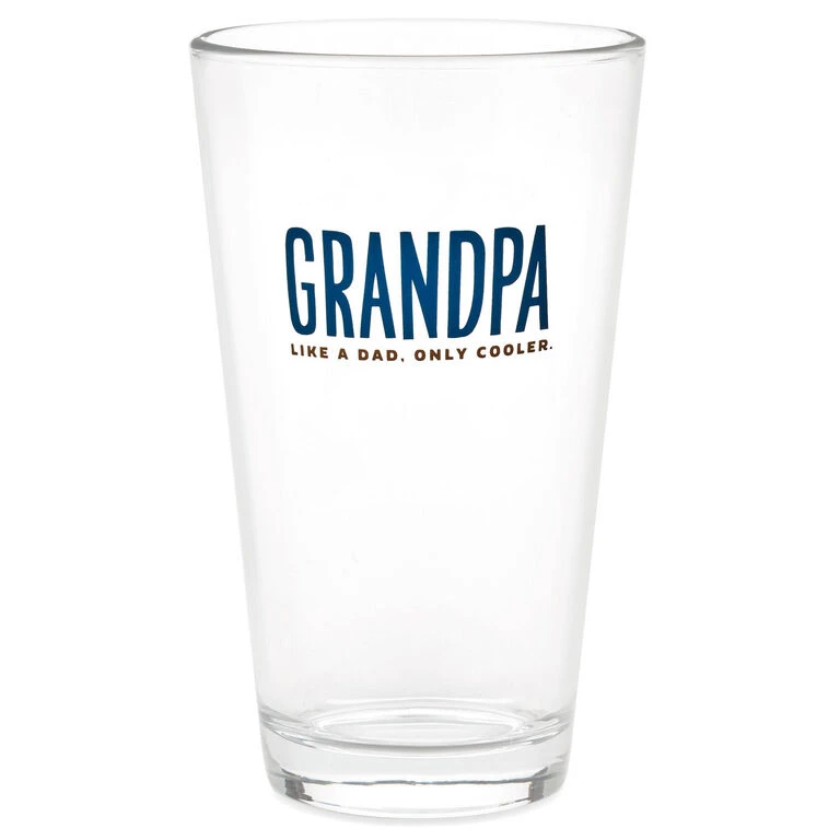 Hallmark Grandpa: Like A Dad, Only Cooler Pint Glass, 16 Oz. 1 Hallmark Grandpa: Like A Dad, Only Cooler Pint Glass, 16 Oz.