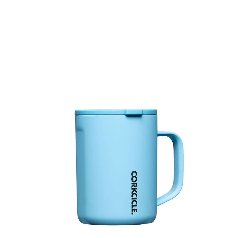 Corkcicle Santorini Blue Stainless Steel Coffee Mug, 16 Oz. 2 Corkcicle Santorini Blue Stainless Steel Coffee Mug, 16 Oz. - Image 2