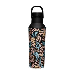 Corkcicle Radiant Garden Stainless Steel Sport Canteen, 20 Oz. -Hallmark Shop Corkcicle Black Floral Insulated Water Bottle 2020PRG 03