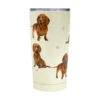 E&S Pets Dachshund Stainless Steel Tumbler, 20 Oz. 3 E&S Pets Dachshund Stainless Steel Tumbler, 20 Oz. -Hallmark Shop Dachshunds on Cream Stainless Steel Tumbler 11513 01