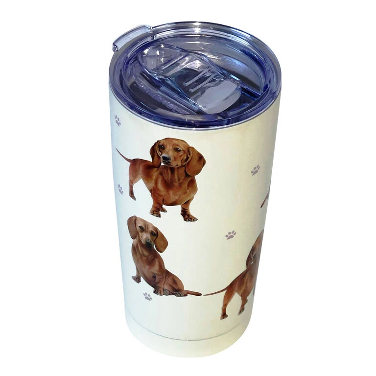 E&S Pets Dachshund Stainless Steel Tumbler, 20 Oz. 2 E&S Pets Dachshund Stainless Steel Tumbler, 20 Oz. - Image 2