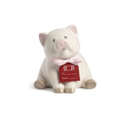 Demdaco Cream Piggy Bank, 6" -Hallmark Shop Demdaco Cream Piggy Bank for Baby 5004820073 03