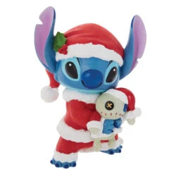 Enesco Disney Santa Stitch With Scrump Figurine, 7.28"
