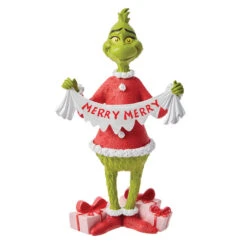 Enesco Dr. Seuss The Grinch Merry Collection Figurine, 8.87"