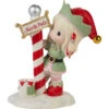 Precious Moments Greetings From The North Pole Elf Figurine, 5.2" -Hallmark Shop Elf Painting North Pole Precious Moments Figurine 231013 01