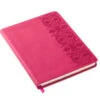 Hallmark Embossed Border Fuchsia Faux Leather Notebook -Hallmark Shop Embossed Border Fuchsia Faux Leather Notebook 5HWJ6937 01