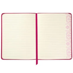 Hallmark Embossed Border Fuchsia Faux Leather Notebook -Hallmark Shop Embossed Border Fuchsia Faux Leather Notebook 5HWJ6937 04