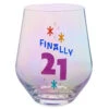 Hallmark Finally 21 Stemless Wine Glass, 16 Oz. -Hallmark Shop Finally 21 Stemless Wine Glass 1BID1089 01