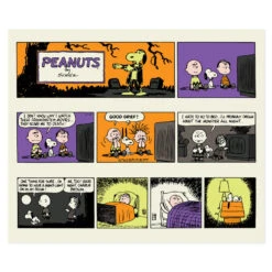 Hallmark Peanuts® Franken-Snoopy Comic Blanket, 50x60 -Hallmark Shop Frankenstein Snoopy Comic Strip Blanket 1HGN1516 03