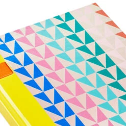 Hallmark Geometric Triangles Hardback Notebook -Hallmark Shop Geometric Triangles Hardcover Notebook 1HWJ7052 05