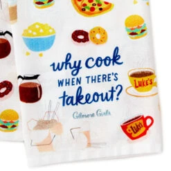Hallmark Gilmore Girls Why Cook Tea Towel 6 Hallmark Gilmore Girls Why Cook Tea Towel -Hallmark Shop Gilmore Girls Why Cook Kitchen Towel 1PCL1009 03