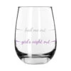 Girls Night Out Bail Me Out Stemless Wine Glass, 16 Oz. -Hallmark Shop Girls Night Out Bail Me Out Stemless Wine Glass PWSC6001 01