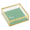 Hallmark The Love Of A Friend Glass Pet Memory Box, 5x5 -Hallmark Shop Glass and Metal Memory Keeper Box for Loss of Pet 1BMK1616 01