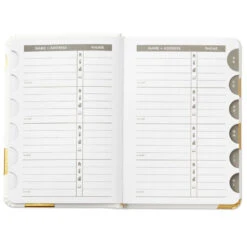 Hallmark Gold Polka Dots Address Book -Hallmark Shop Gold Polka Dots Address Book 1ADD1620 03