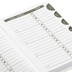 Hallmark Gold Polka Dots Address Book -Hallmark Shop Gold Polka Dots Address Book 1ADD1620 07