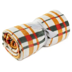 Hallmark Fall Plaid Fleece Blanket, 50x60