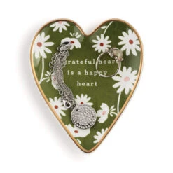 Demdaco Grateful Art Heart Trinket Dish -Hallmark Shop Grateful Art Heart Trinket Dish 1003480400 03