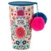 Natural Life Grateful Stainless Steel Pom-Pom Tumbler, 15 Oz. -Hallmark Shop Grateful for Every Little Thing Stainless Steel Glass WB089 01