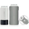 BruMate Matte Gray Stainless Steel 3-in-1 Can Cooler, 12/16 Oz. -Hallmark Shop Gray 3in1 Can Cooler HT16G 01