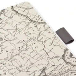 Hallmark Gray Etched Compass Faux Leather Notebook -Hallmark Shop Gray Etched Compass Faux Leather Notebook 1HWJ1851 06