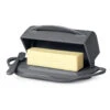 Gray Butterie Flip-Top Butter Dish -Hallmark Shop Gray Plastic FlipTop Butter Dish With Knife BTRGRY1010 01