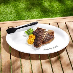 Mud Pie BBQ Serving Platter & Silicone Brush, Set Of 2 -Hallmark Shop Grill n Chill Serving Platter Silicone Brush Set 40700566 02