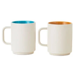 Hallmark Star Wars™ Han Solo™ And Princess Leia™ Bespin™ I Love You I Know Stacking Mugs, Set Of 2 -Hallmark Shop Han Solo and Princess Leia Blue and Orange Mugs 1SHP2148 02