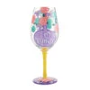 Lolita I (Heart) Mom Handpainted Wine Glass, 15 Oz. -Hallmark Shop I Heart Mom Handpainted Wine Glass 6012485 01