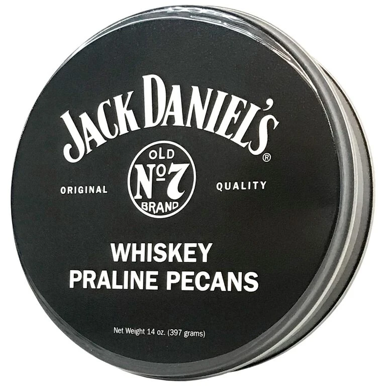 Jack Daniel's Whiskey Praline Pecans Tin, 14 Oz. 1 Jack Daniel's Whiskey Praline Pecans Tin, 14 Oz.