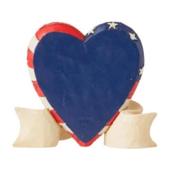 Enesco Jim Shore America The Beautiful Mini Heart Figurine, 3.3" -Hallmark Shop Jim Shore America the Beautiful Mini Heart Figurine 6010559 02
