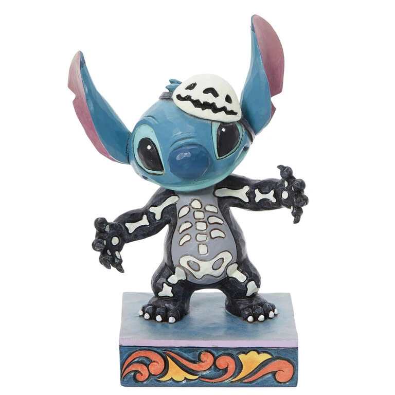 Enesco Jim Shore Disney Stitch Glow-in-the-Dark Skeleton Figurine, 6.38" 1 Enesco Jim Shore Disney Stitch Glow-in-the-Dark Skeleton Figurine, 6.38"