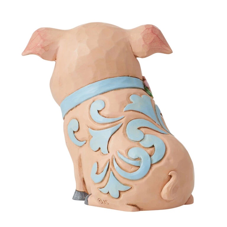 Enesco Jim Shore Mini Pig Figurine, 3.5" 2 Enesco Jim Shore Mini Pig Figurine, 3.5" - Image 2