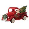 Enesco Jim Shore Highland Glen Santa Driving Red Truck Figurine, 5.71" H -Hallmark Shop Jim Shore Santa Driving Red Truck Figurine 6012862 01