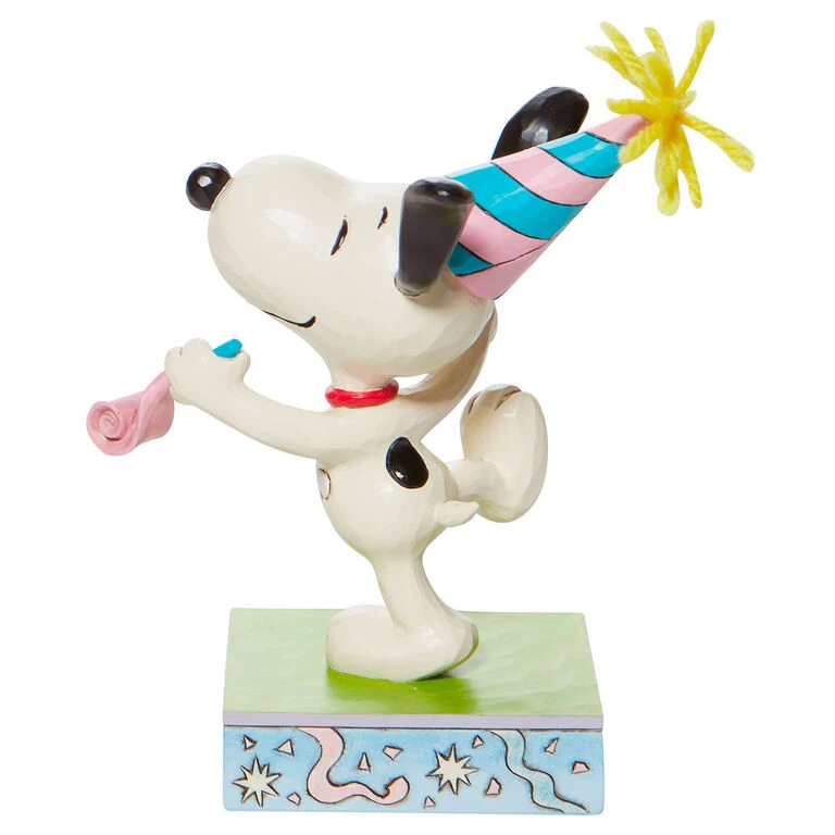 Enesco Jim Shore Peanuts Snoopy Birthday Dance Figurine, 5.25" 2 Enesco Jim Shore Peanuts Snoopy Birthday Dance Figurine, 5.25" - Image 2